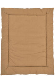 thumbnail: Meyco reversible boxkleed Ikat/Uni 80x100 cm Sand/Toffee