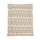Meyco reversible boxkleed Ikat/Uni 80x100 cm Sand/Toffee