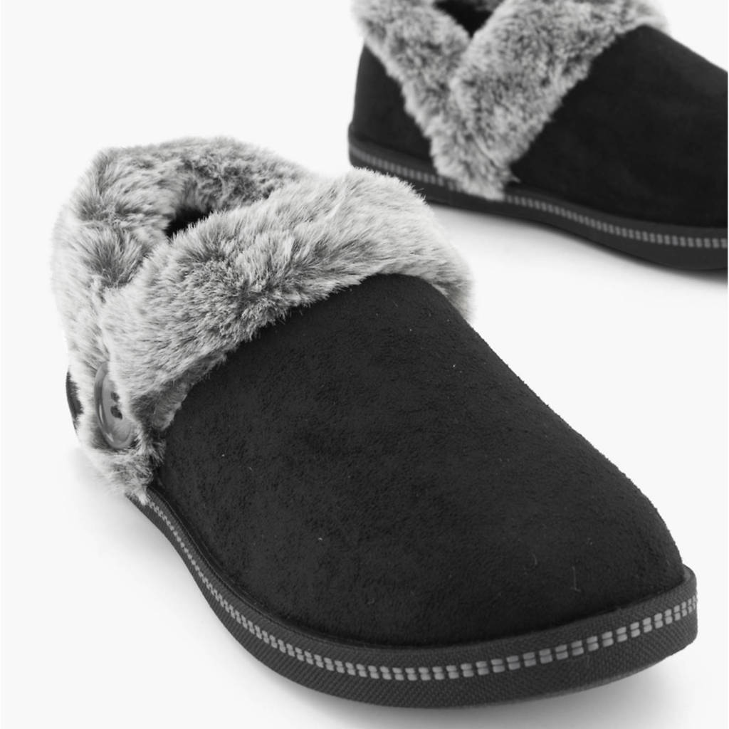 Skechers pantoffels zwart kopen? Morgen in huis wehkamp