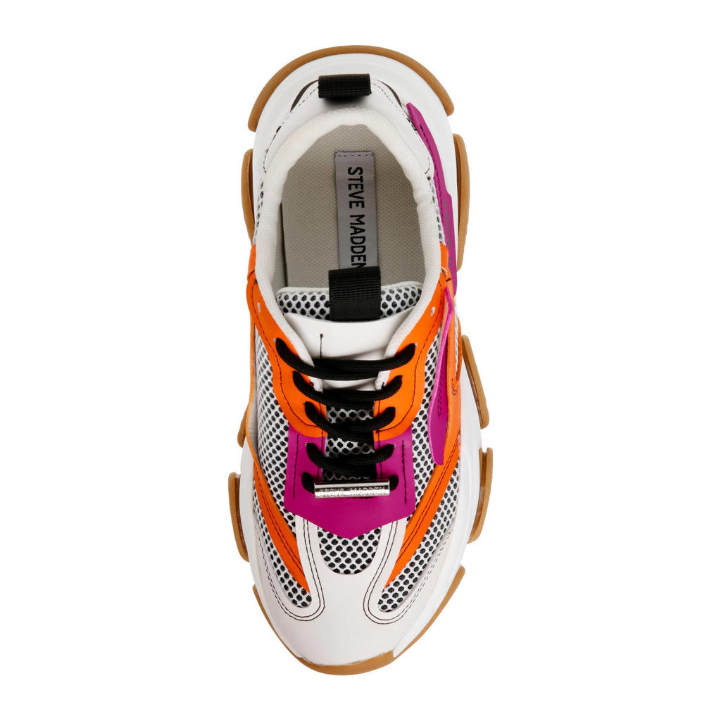 Steve Madden Possession chunky sneakers oranje/paars wehkamp