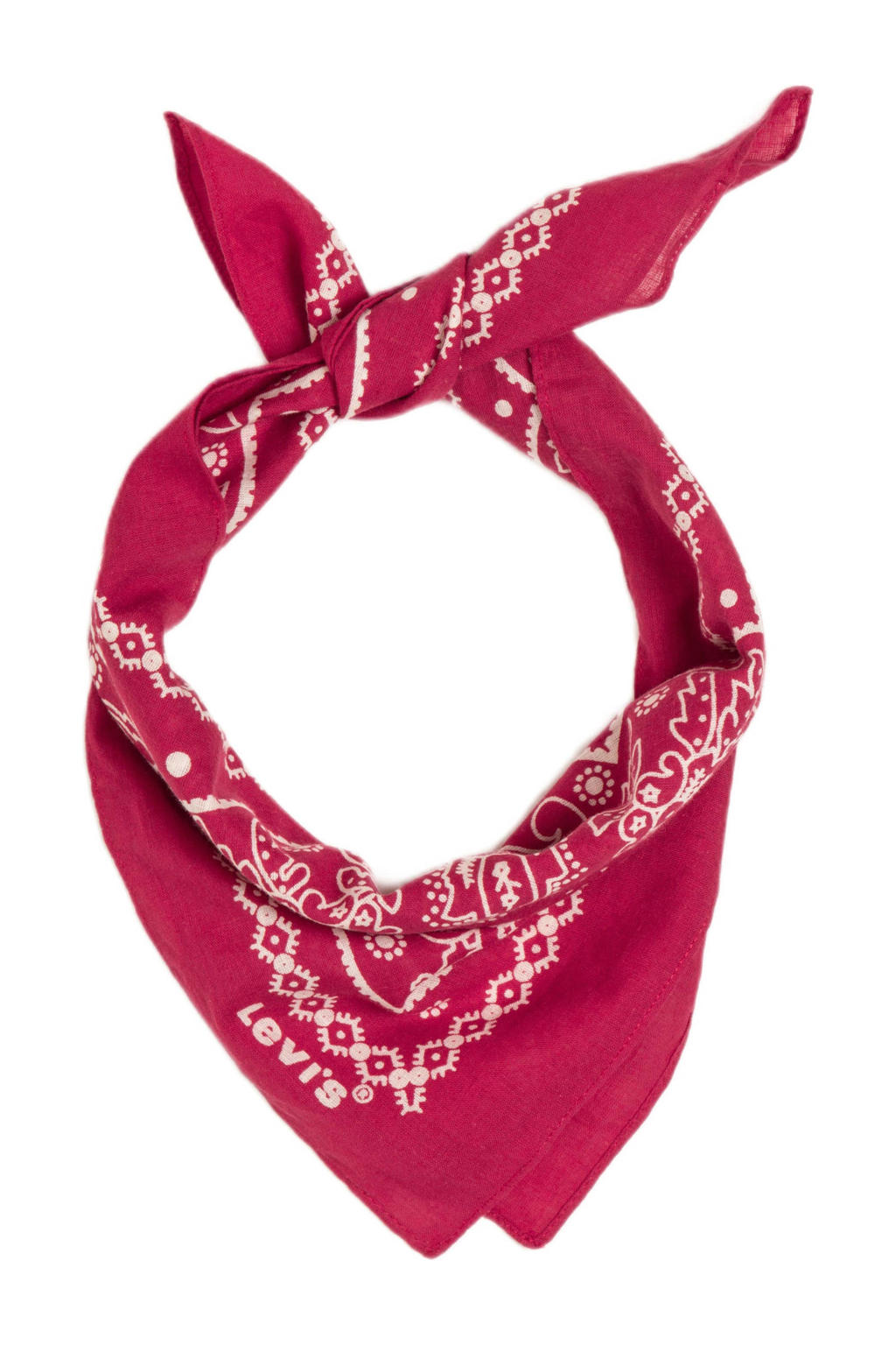 Levi's bandana met paisleyprint rood