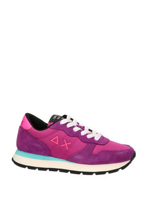 Ally Solid  suède sneakers fuchsia