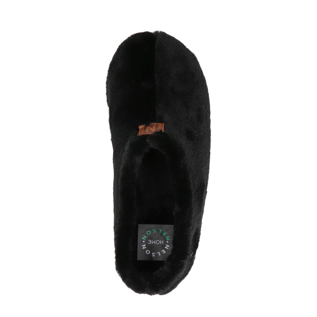 Nelson Home pantoffels zwart kopen? in huis wehkamp