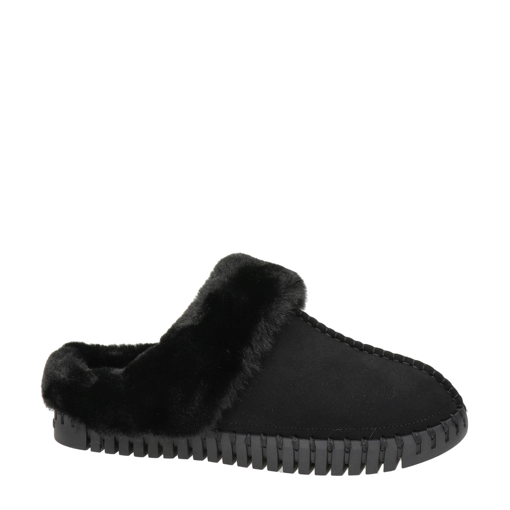 Hush Puppies leren pantoffels zwart | wehkamp Hush Puppies leren pantoffels zwart | wehkamp