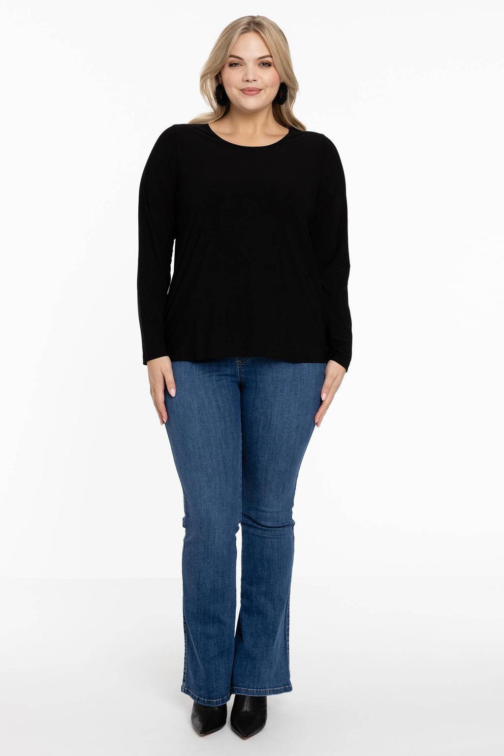 YOEK Travelstof longsleeve zwart