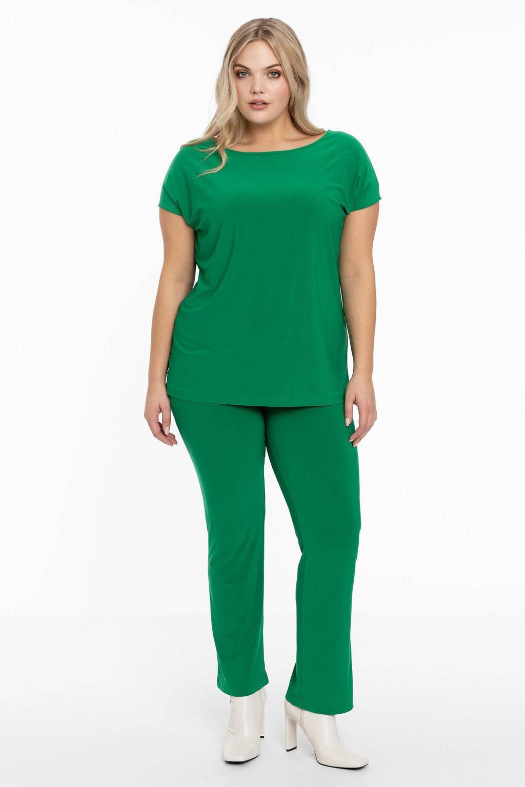 YOEK Travelstof T-shirt groen