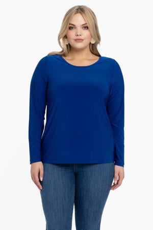 Travelstof longsleeve blauw