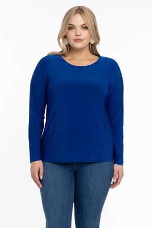 Travelstof longsleeve blauw