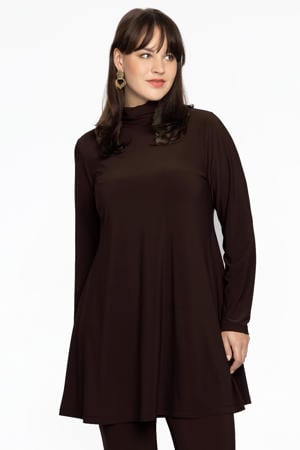 tuniek van travelstof bruin