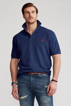 regular fit polo donkerblauw