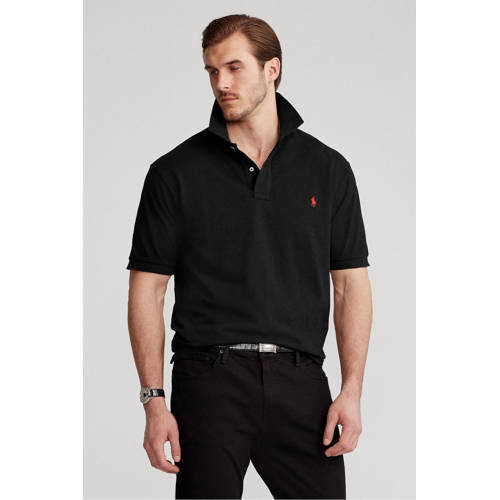 POLO Ralph Lauren Big & Tall regular fit polo Plus Size zwart afbeelding
