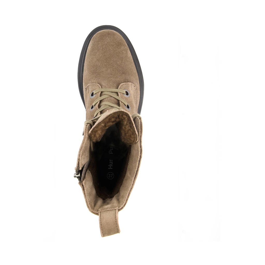 Hush Puppies Oprah Damen Stiefel Wildleder - Mokka Knee High Boots