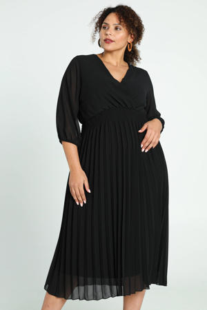 semi-transparante jurk zwart