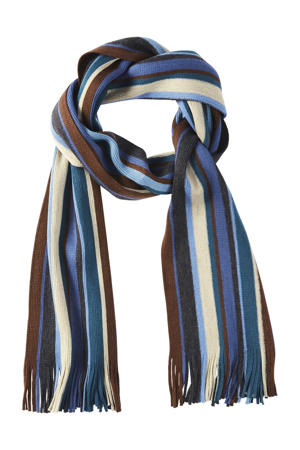 gestreepte sjaal TEIKO blauw multi