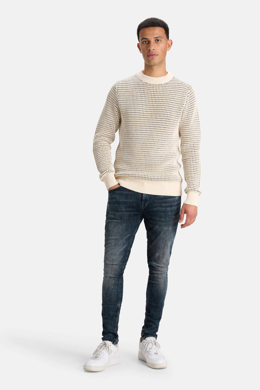 riverso RIVToni Jeans voor heren, taps toelopende pasvorm, katoen, denim, stretch, zwart, blauw, grijs, W29, W30, W31, W32, W33, W34, W36, W38, W40, Dark Blue Denim (D233), 34W / 32L