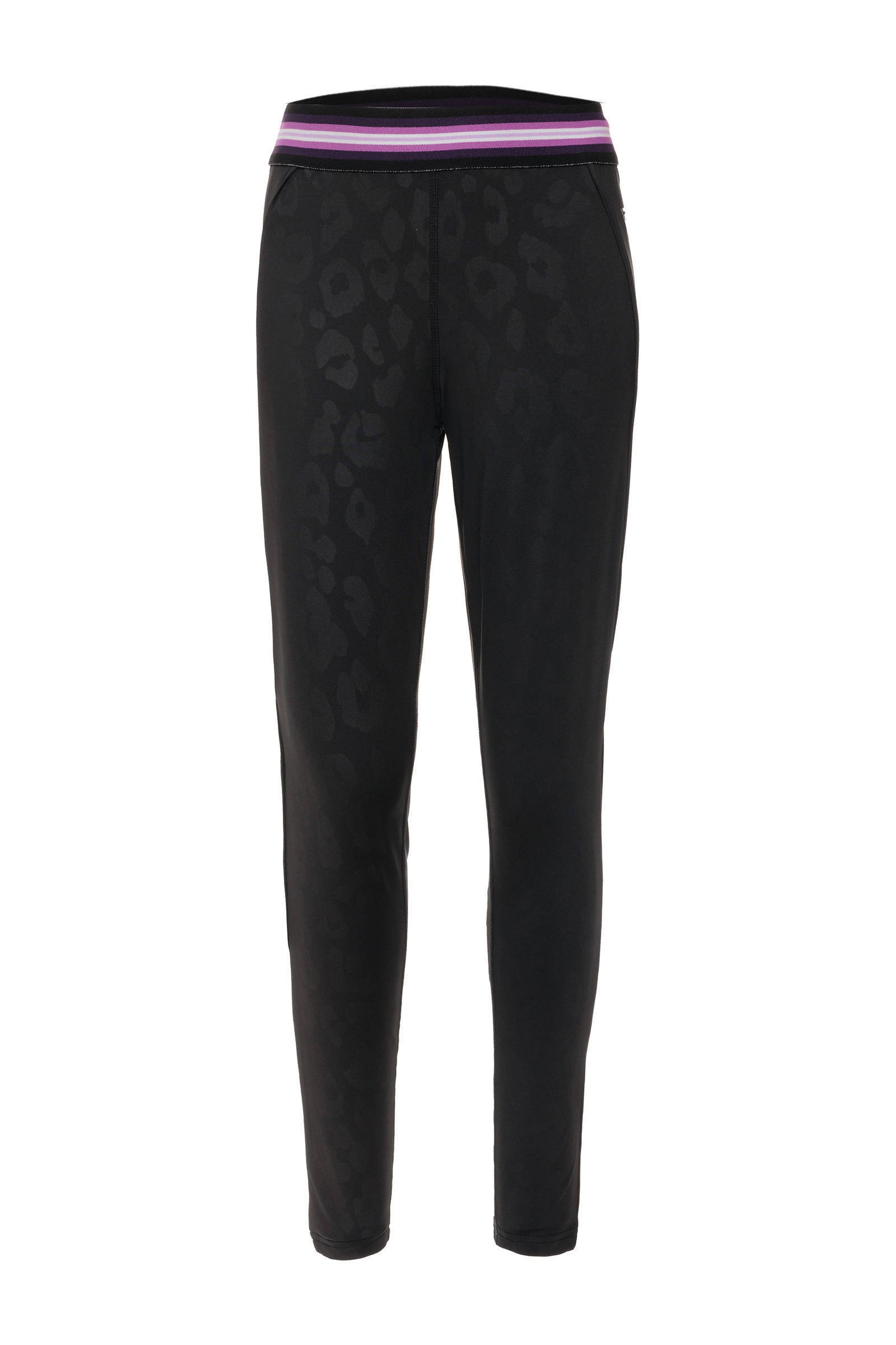 Scapino Osaga sportlegging zwart paars wehkamp