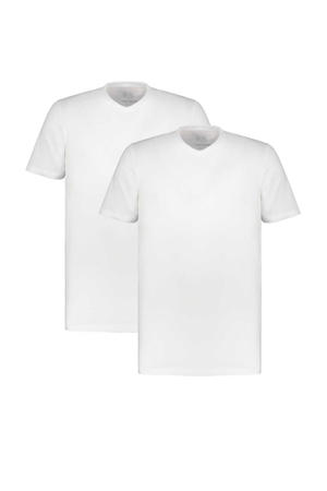 +size ondershirt met buikmaat (set van 2) wit