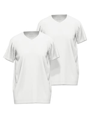 +size ondershirt met buikmaat (set van 2) wit