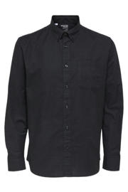 thumbnail: Selected regular fit overhemd SLHREGRICK-OX met katoen black
