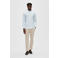 Selected gestreept regular fit overhemd SLHREGRICK-OX met katoen blauw