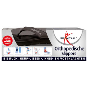 Wehkamp Lucovitaal Orthopedische Slipper - 41/42 Zwart 1 paar aanbieding