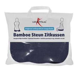 Bamboe Steun Zitkussen - blauw