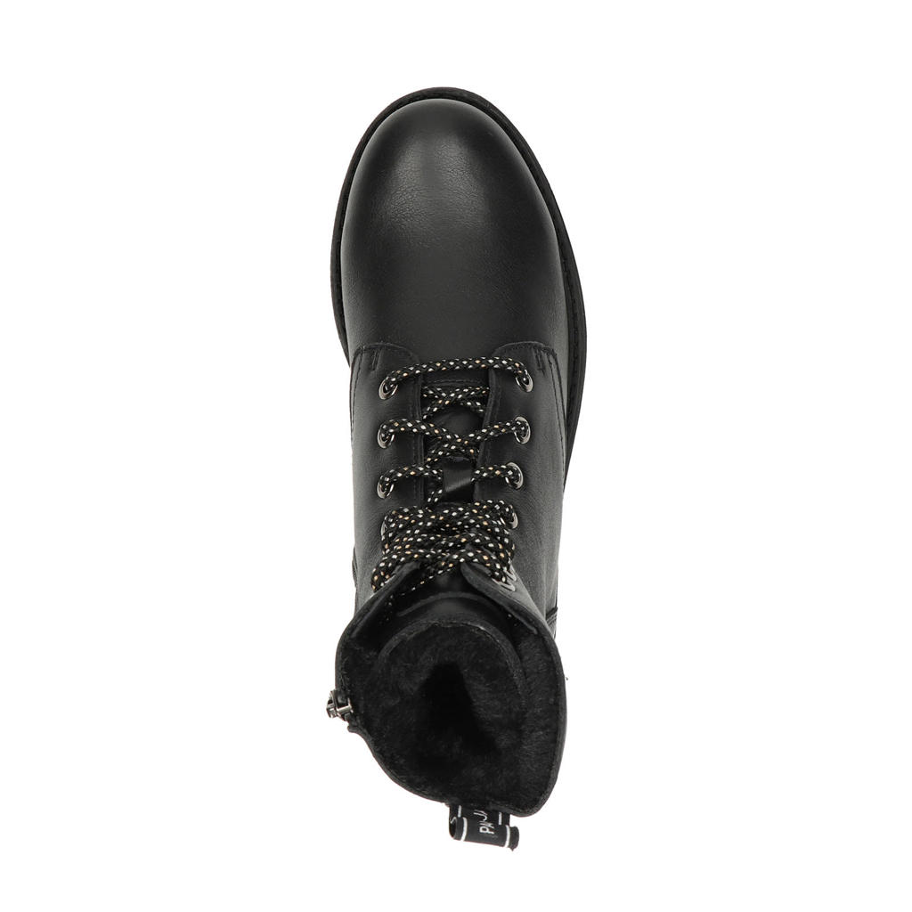 Panama Jack Frisia leren veterboots zwart wehkamp