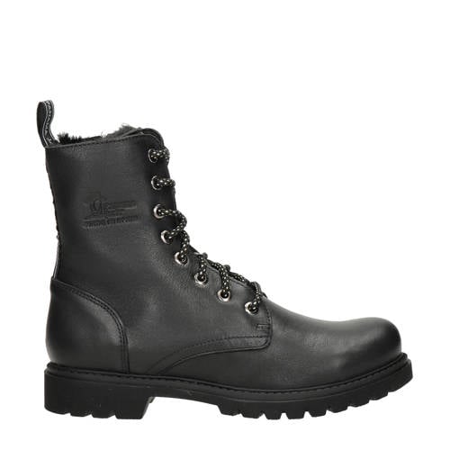 Panama Jack Frisia leren veterboots zwart afbeelding