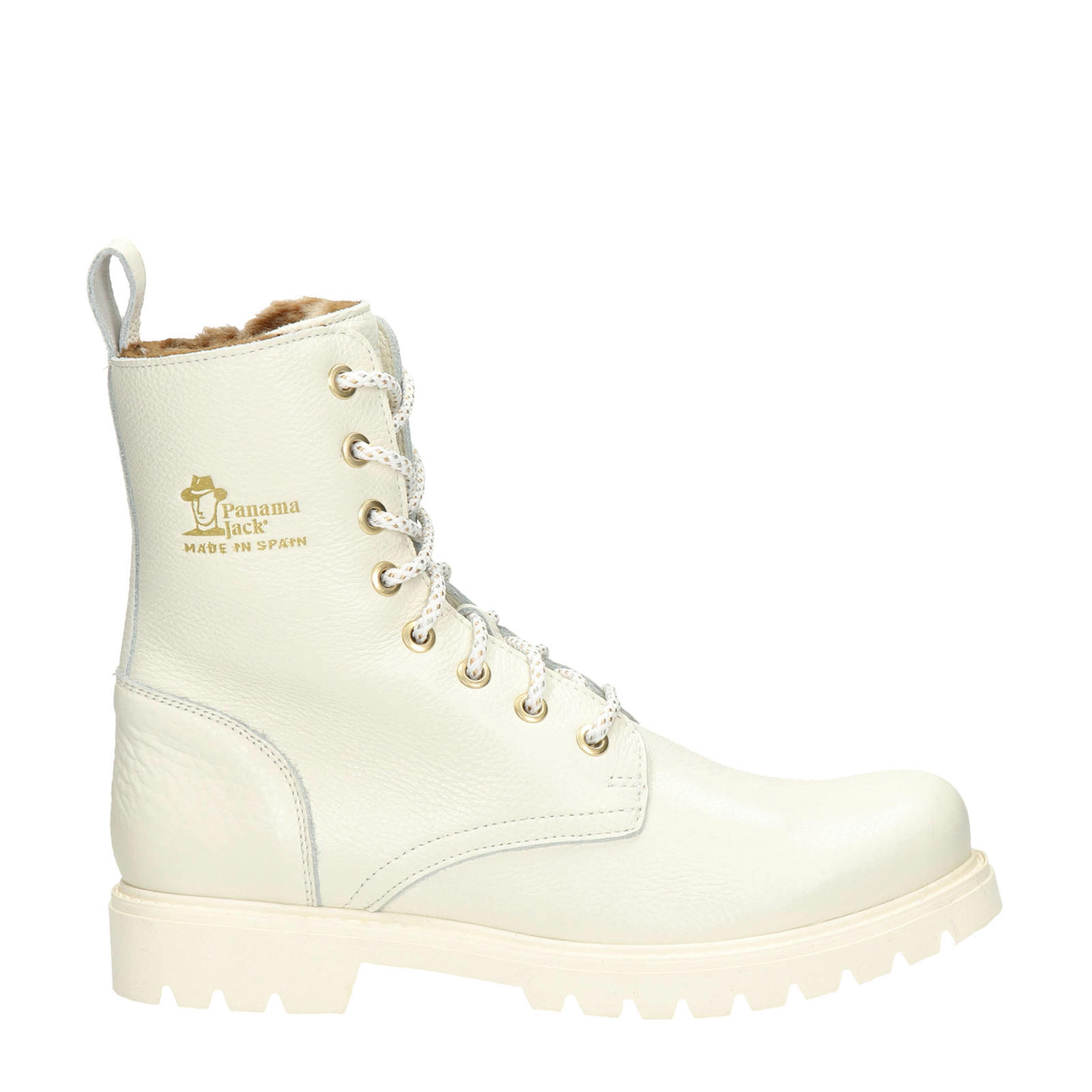 Panama Jack Frisia leren veterboots wit wehkamp