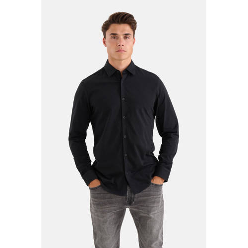 Shoeby regular fit overhemd zwart afbeelding