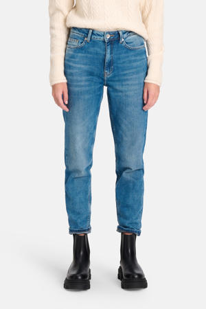 high waist tapered fit jeans NORA DENIM dark denim