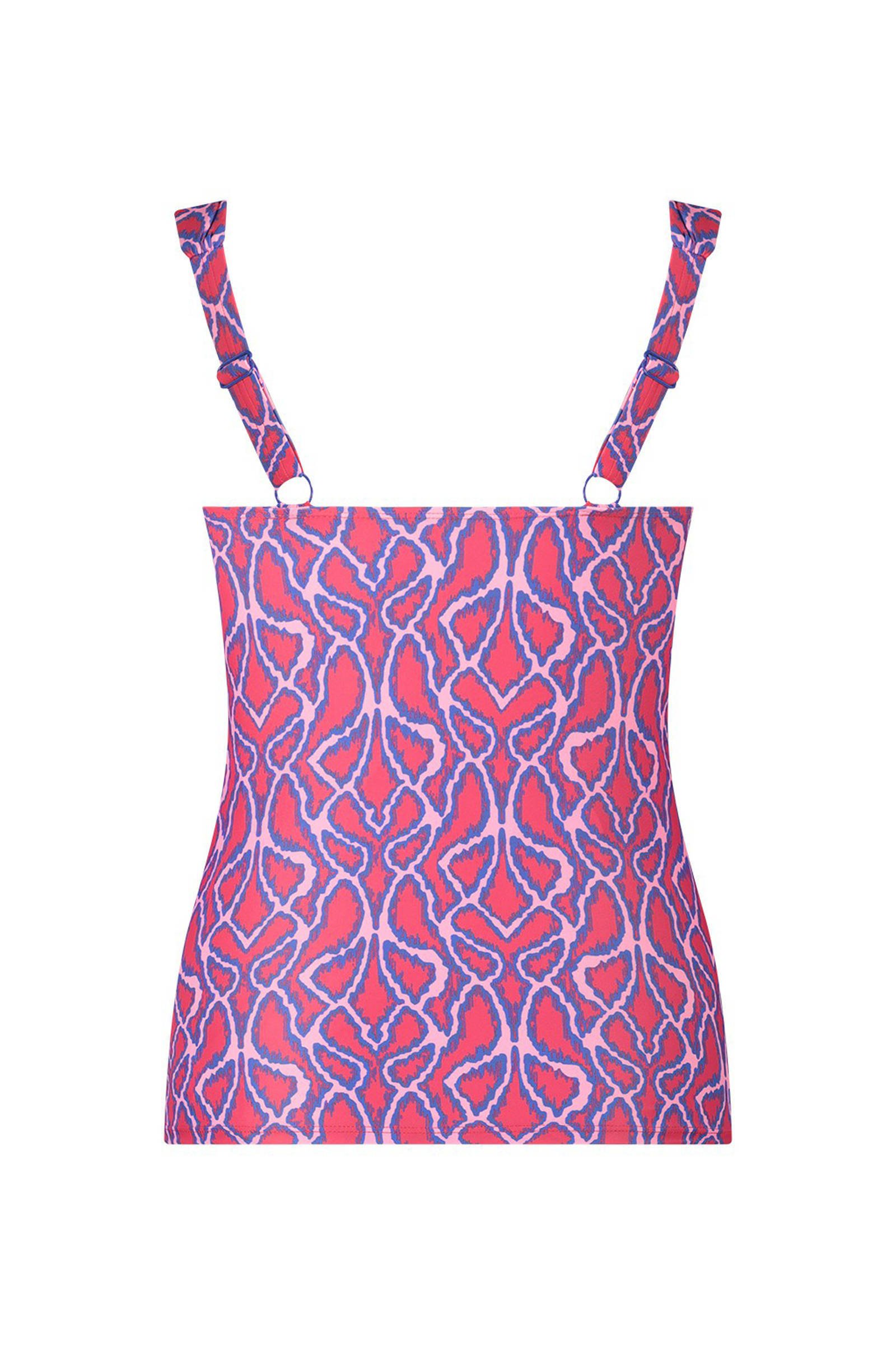 Ten Cate Beach TC WOW Voorgevormde Tankini Bikinitop Roze/blauw/paars ...