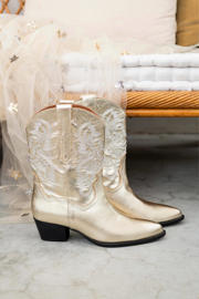 thumbnail: DWRS leren cowboylaarzen champagne