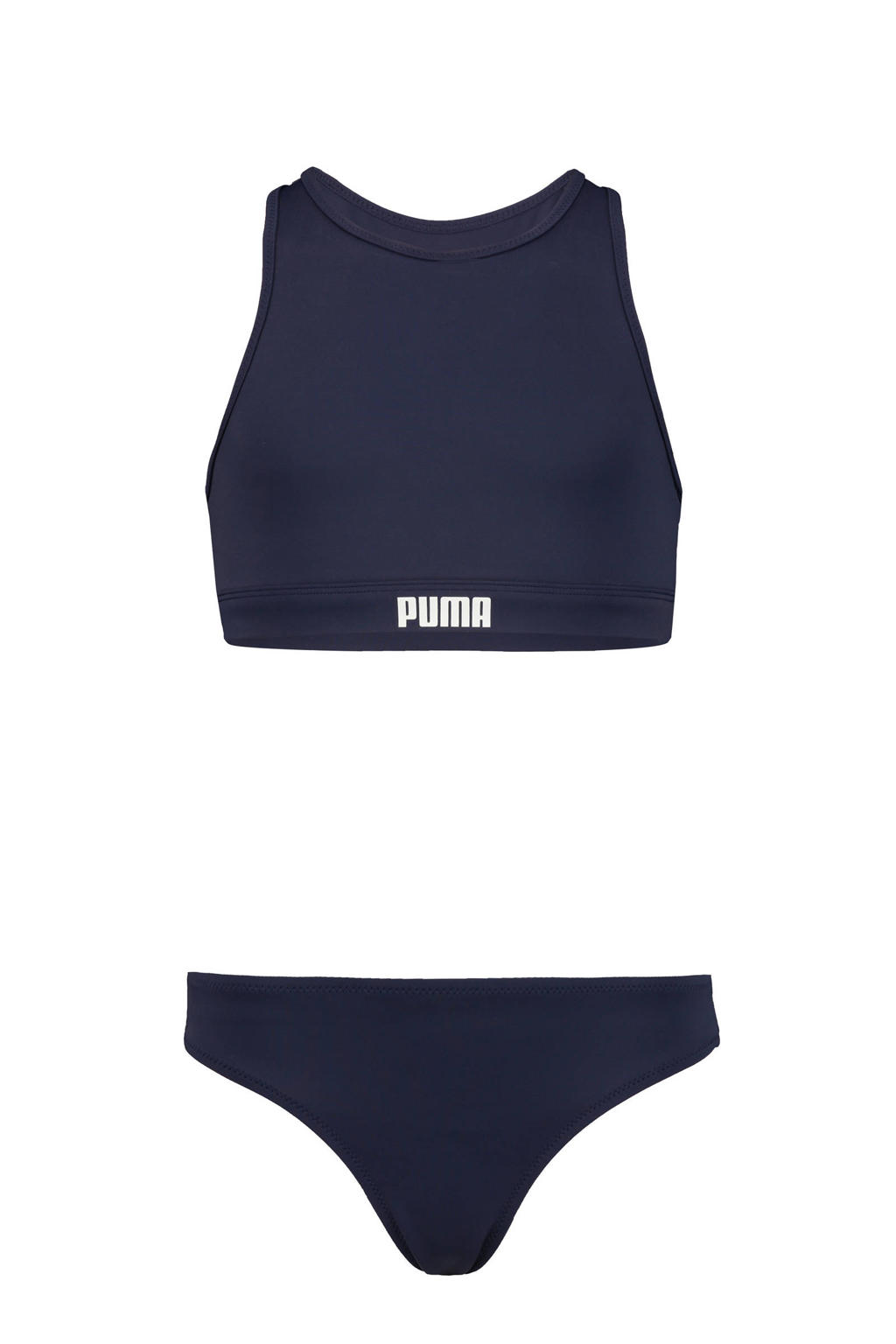 Puma crop bikini donkerblauw
