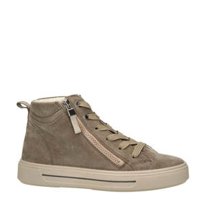   suède sneakers taupe
