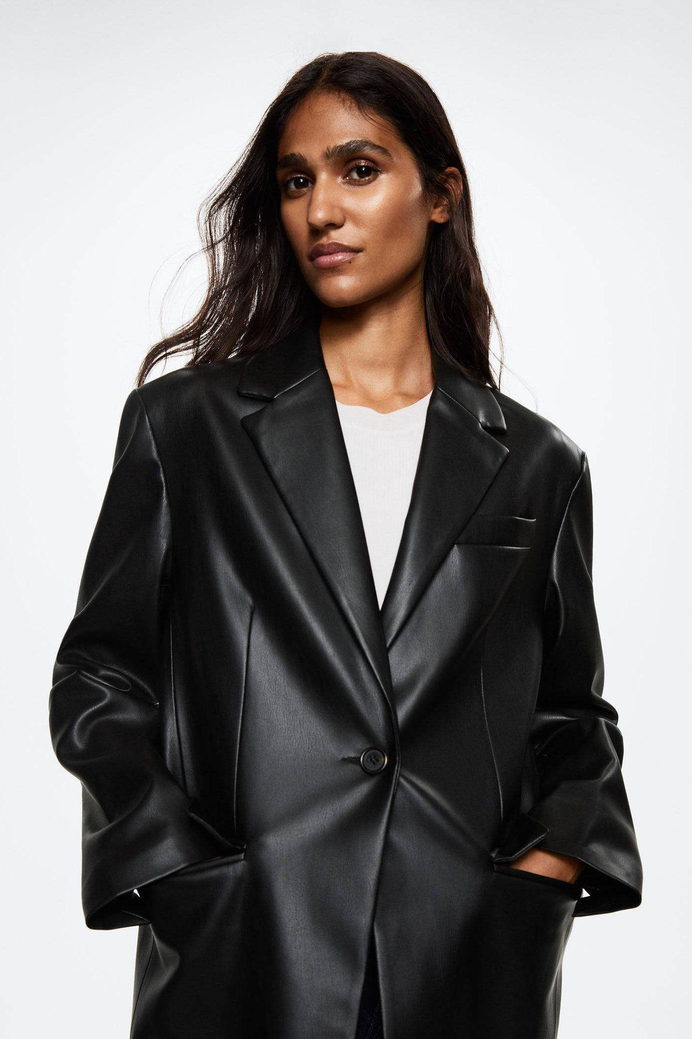 1. De leren blazer
