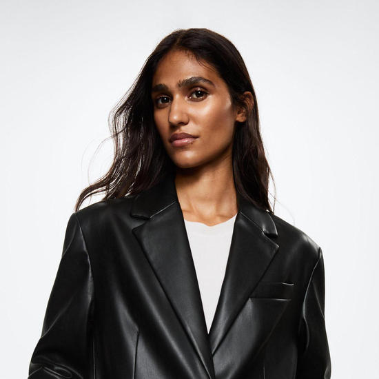 1. De leren blazer
