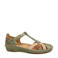 Pikolinos leren sandalen groen