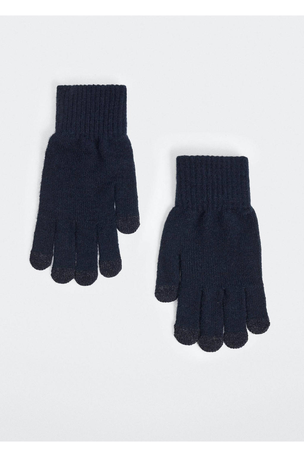 Mango Man touchscreen handschoenen donkerblauw wehkamp