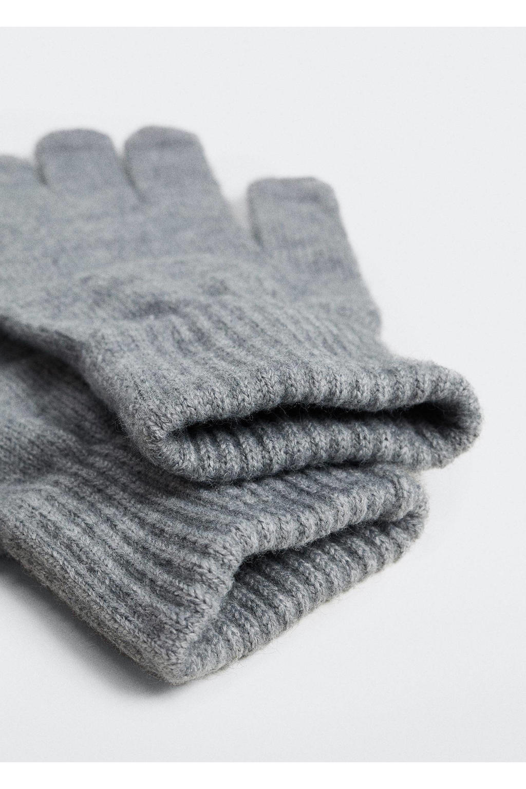 Mango Man touchscreen handschoenen lichtgrijs wehkamp