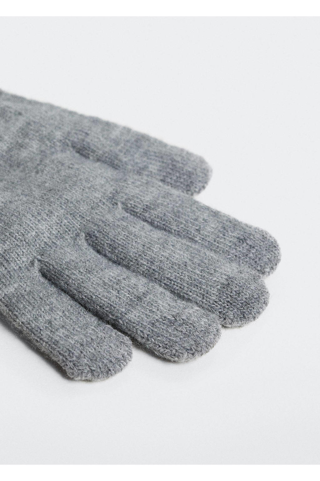 Mango Man touchscreen handschoenen lichtgrijs wehkamp