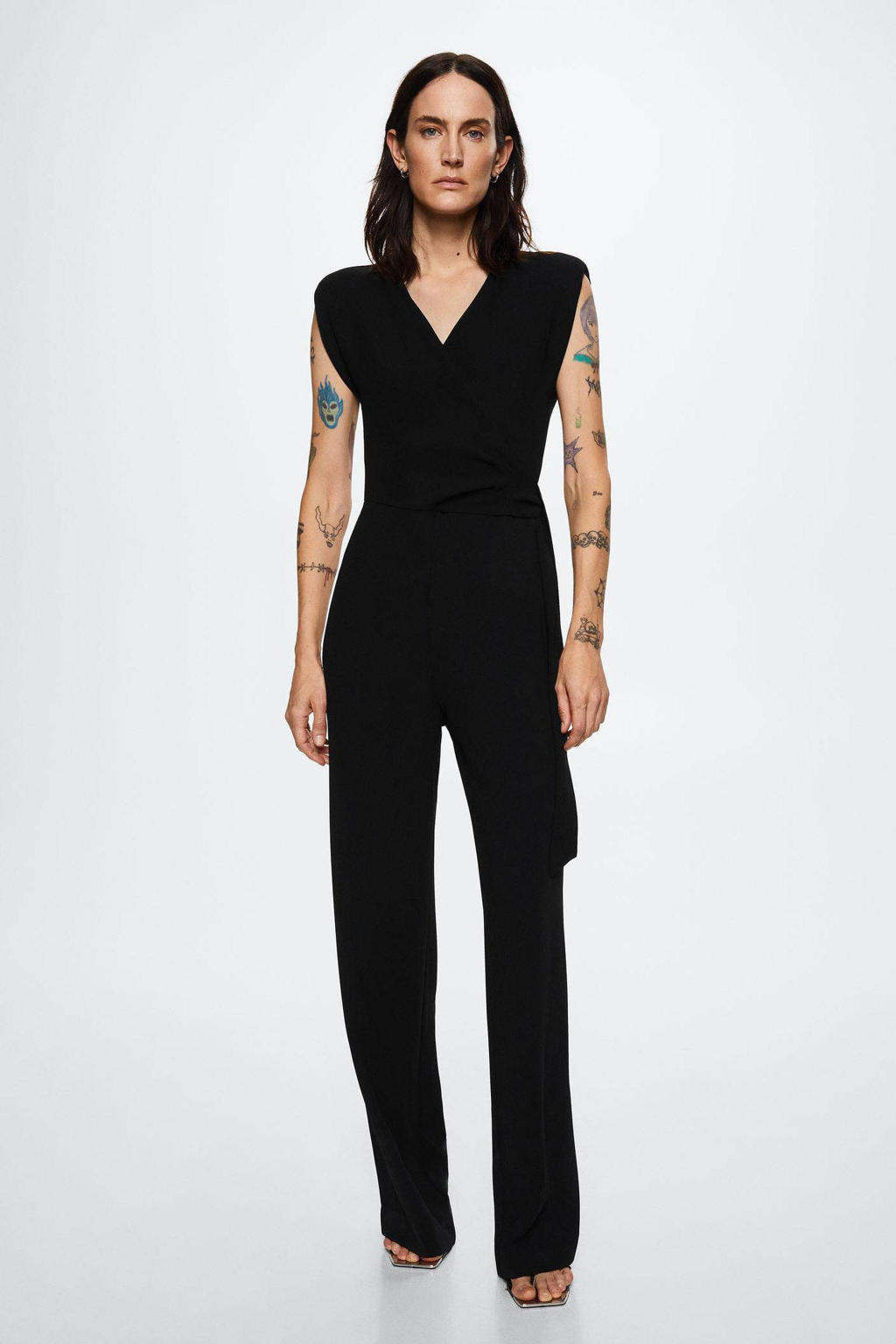 Mango jumpsuit zwart kopen? in huis wehkamp