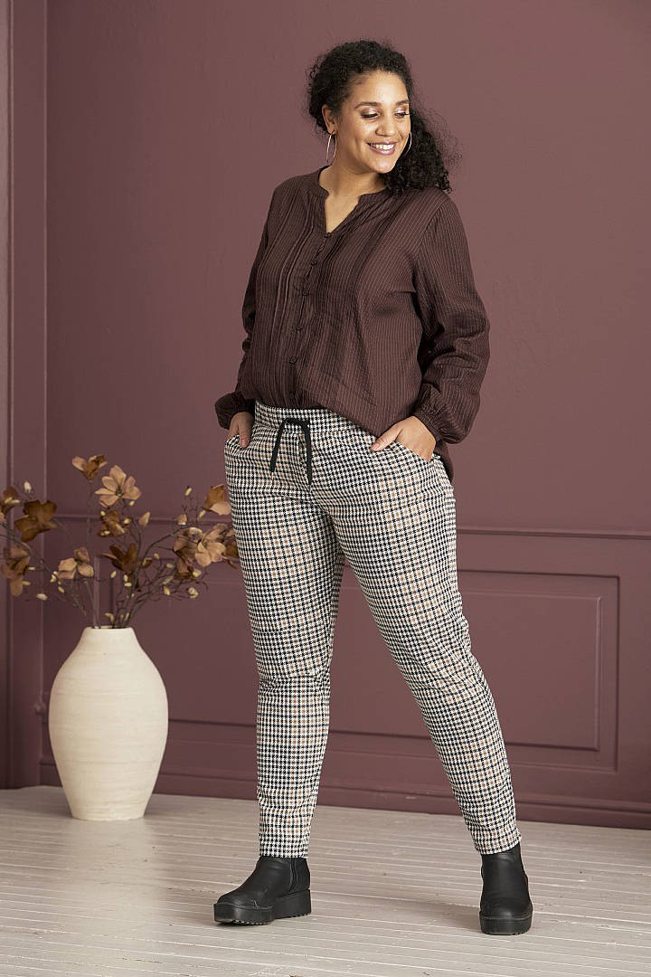 Golfino Corduroy broek zwart gestreept patroon casual uitstraling Mode Broeken Corduroy broeken 