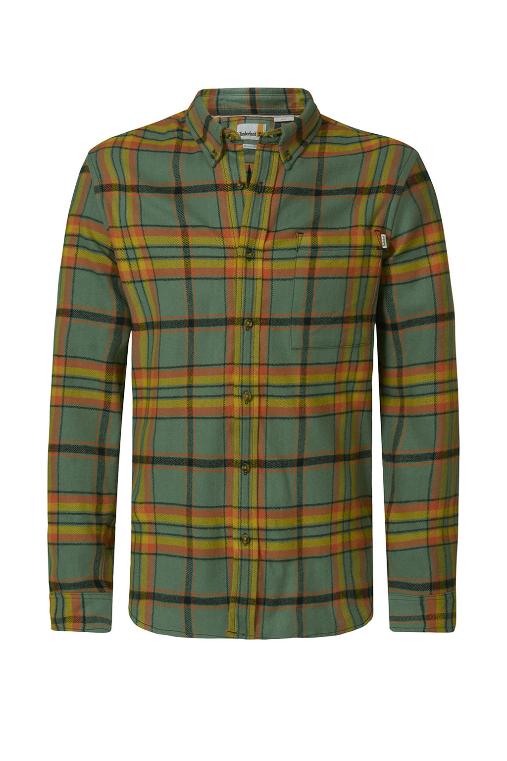 Timberland geruit regular fit overhemd van katoen groen multi