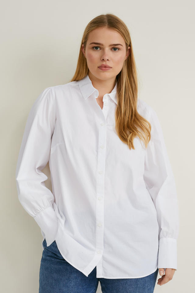 het dossier Kroniek verticaal C&A XL blouse wit | wehkamp