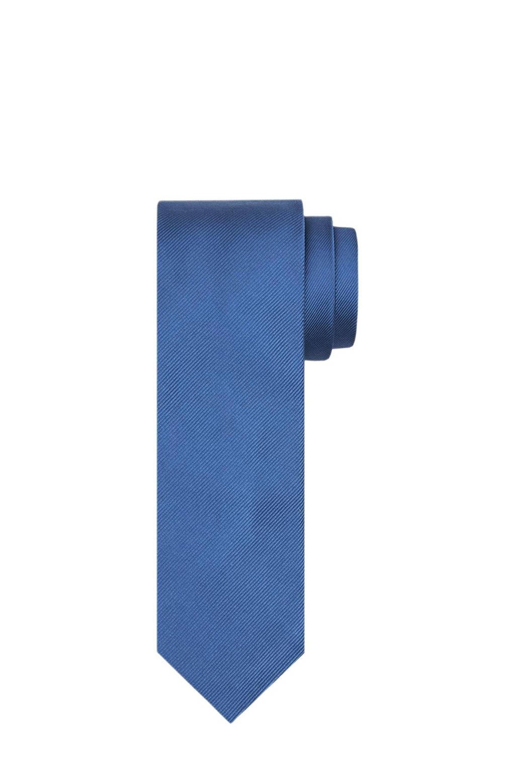 Symmetrie Slot attent Profuomo zijden stropdas blauw | wehkamp