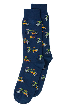 sokken Bicycles donkerblauw