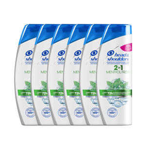 Menthol Fresh 2-in-1 anti-roos shampoo - 6 x 480 ml - voordeelverpakking
