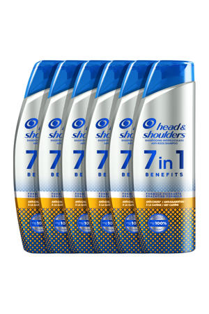 Anti-Haaruitval anti-roos shampoo 7in1 - 6 x 225 ml - voordeelverpakking