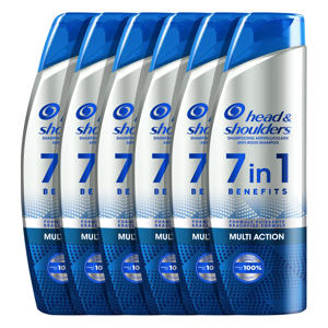Wehkamp Head & Shoulders Multi Action anti-roos shampoo 7in1 - 6 x 225 ml - voordeelverpakking aanbieding